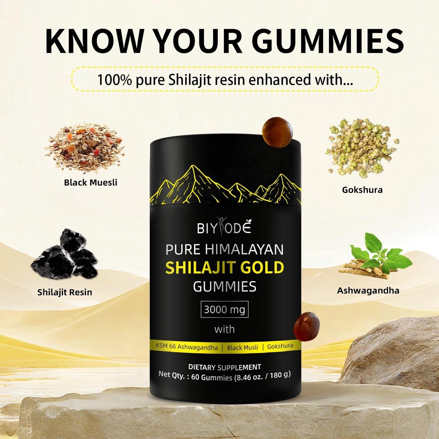 Pure Himalayan Shilajit Gummies